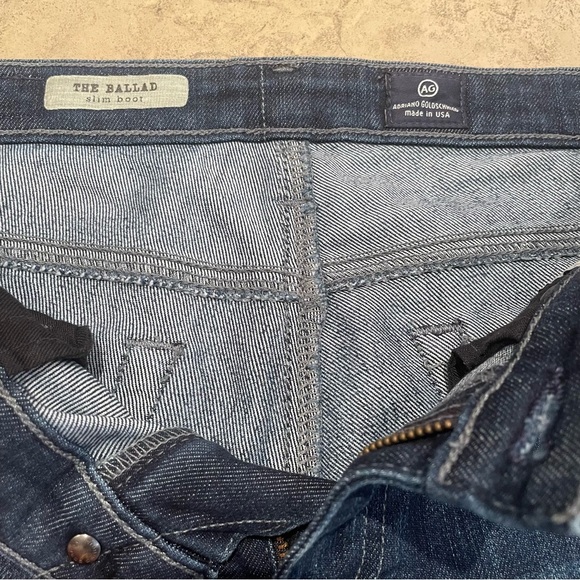 Adriano Goldschmied Low Rise Blue Jeans Womens Sz 26R The Ballad Slim Boot Cut - Picture 4 of 13